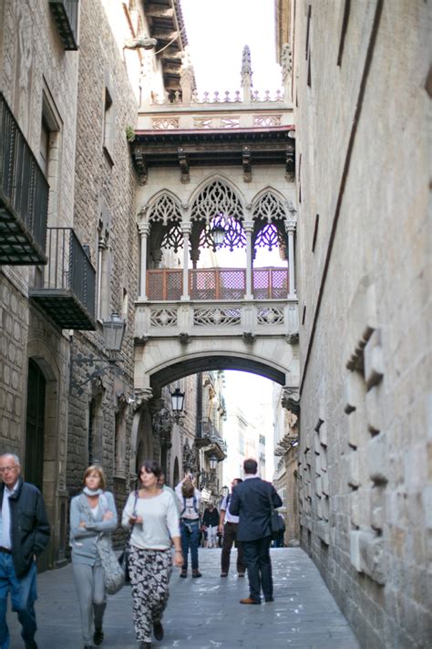 Carrer del Bisbe Irurita in the Gothic Quarter of ...