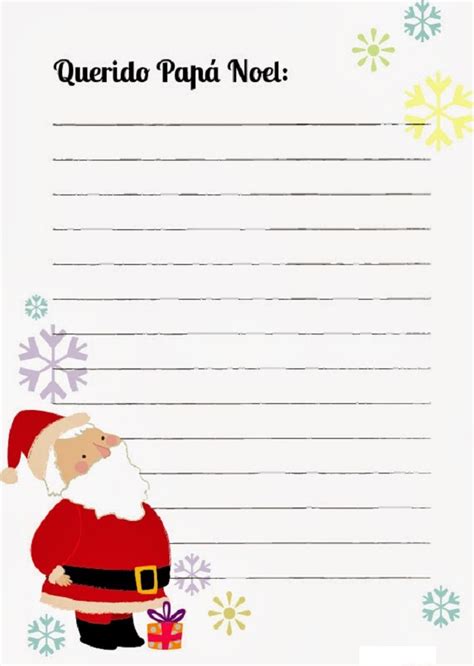 Carta papa noel para imprimir   Dibujos para colorear