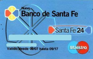 Cartão bancario: Nuevo Banco Santa Fe  Banco Santa Fe ...