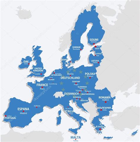 Carte de l Union européenne avec tous les pays de l europe ...