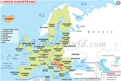 Carte de l Union Européenne | Carte des pays de l Union ...
