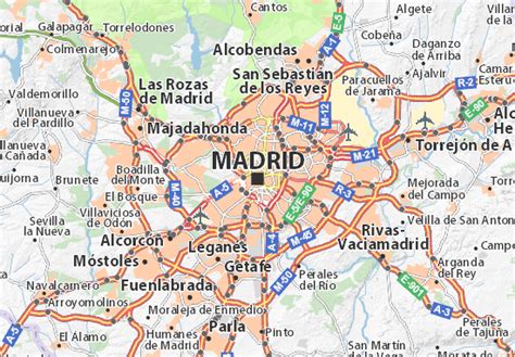 Carte détaillée Madrid   plan Madrid   ViaMichelin