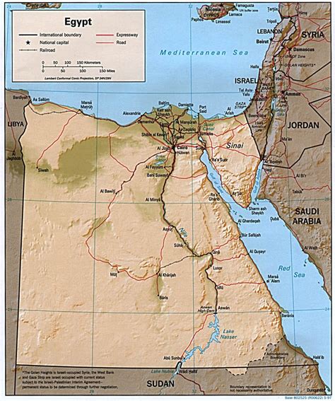 Carte Egypte, Carte de Egypte