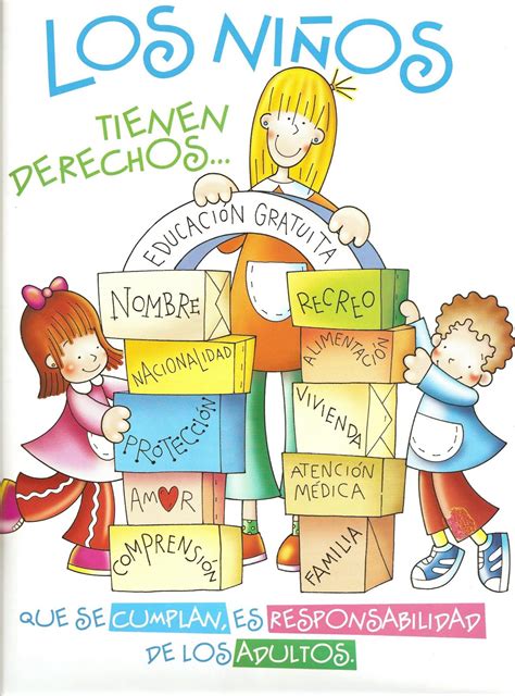 cartel los derechos de los niñas y niñas para educacion ...