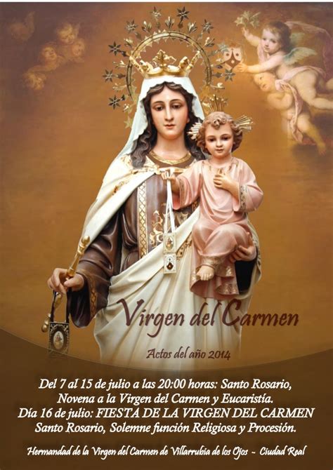 Cartel virgen del carmen