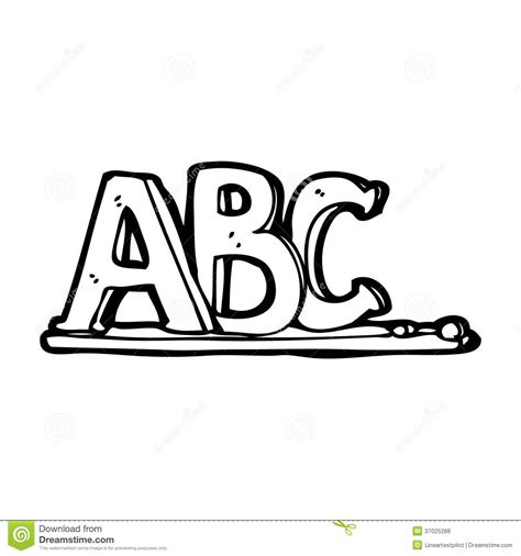 Cartoon ABC letters stock illustration. Illustration of ...