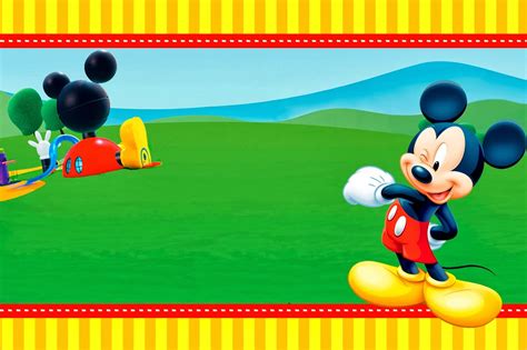 Casa de Mickey: Imprimibles e Invitaciones para Imprimir ...