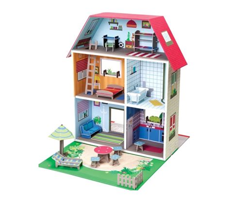 casa de muñecas con muebles