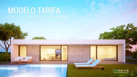 Casa prefabricada de diseño modelo Tarifa 3D 1P 2.138   inHAUS