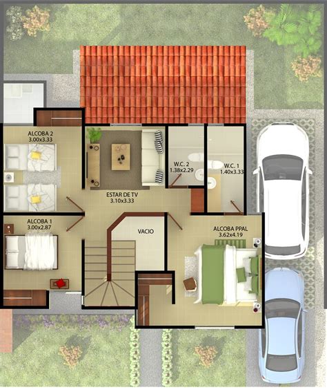Casa tipo 2 + Terraza   Segundo piso | Planos | Pinterest ...