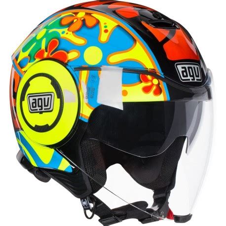 Casco Agv Fluid Valentino Rossi Valencia moto