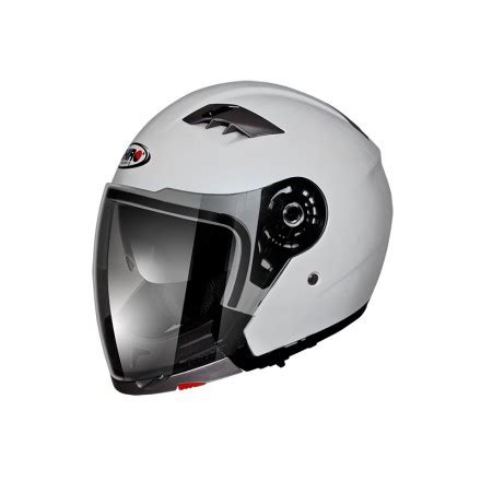 Casco de moto jet convertible Shiro SH 414 System color blanco