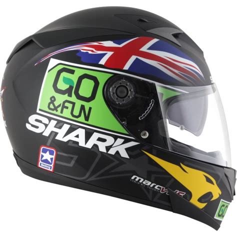 Casco SHARK S700 S Redding Valencia Pinlock Black / Green ...