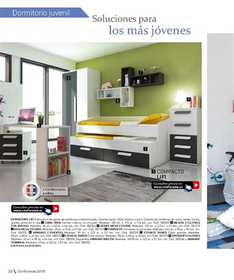 Catálogo Conforama 2018: dormitorios juveniles | iMuebles