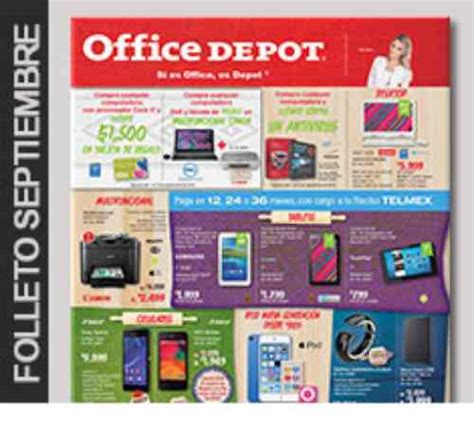 Catálogo de ofertas Office Depot mes de septiembre