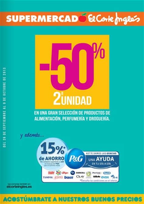 Catálogo de Supermercado El Corte Inglés, 50% de descuento ...