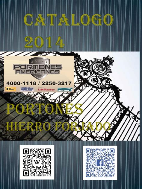 Catalogo Portones Hierro Forjado 2014 by Portones   issuu