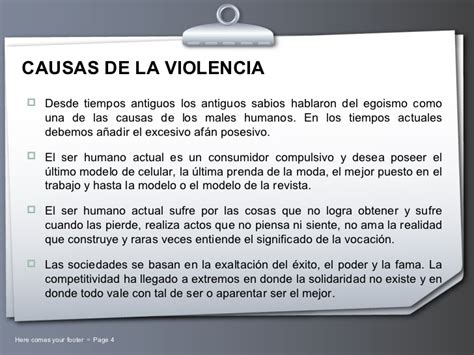 Causas, consecuencias y compromisos frente a la violencia ...