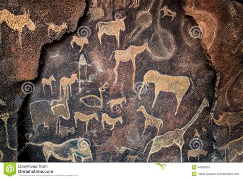 Cave Wall Painting Prehistoric Stock Image   Image of ...