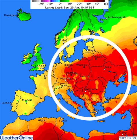 Cazatormentas | Temperaturas preveraniegas en Centroeuropa ...