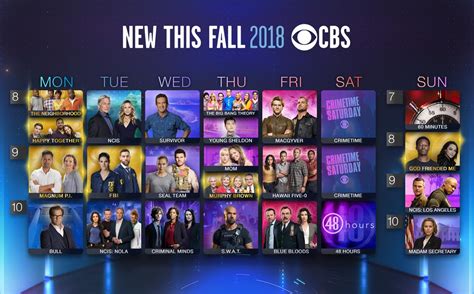 CBS Unveils Fall 2018 19 TV Schedule As Six New TV Shows ...