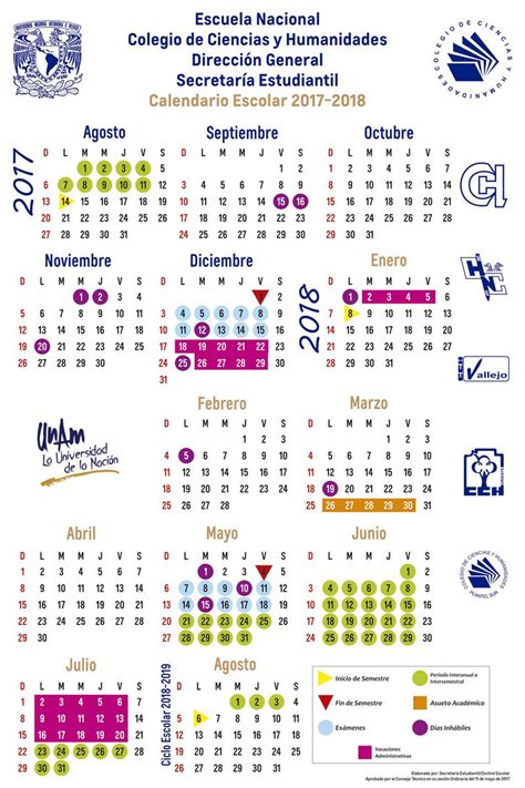 CCH UNAM on Twitter:  Consulta el calendario escolar del ...