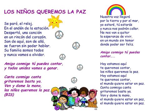 Celebra Hoy Y Desea Un Feliz Dia De La Paz Para Niños ...