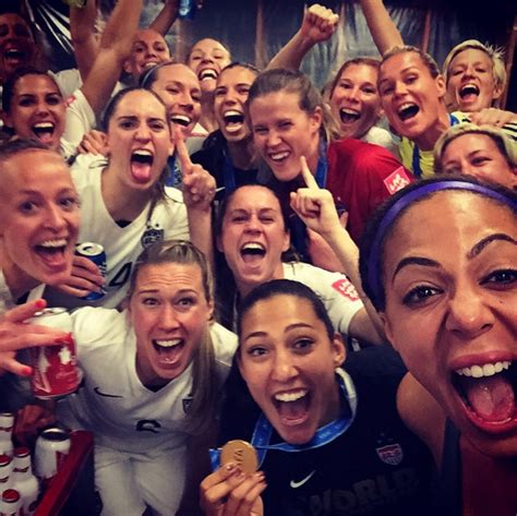 Celebrating a world championship.  Instagram  | USWNT2 ...