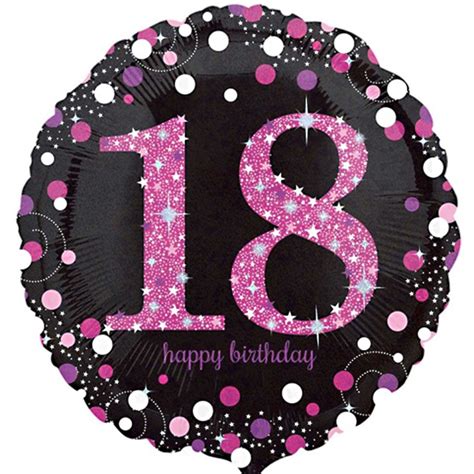 Celebration Pink 18th Birthday Balloon delivered inflated ...
