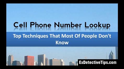Cell Phone Number Lookup   Top Techniques by ExDetective ...