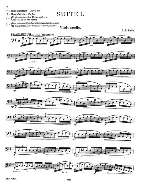 Cello Suite No.1 in G major, BWV 1007  Bach, Johann ...