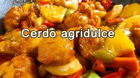 CERDO AGRIDULCE ESTILO CHINO   Recetas de Cocina faciles ...