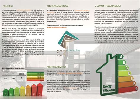 certificación energética edificios | scr arquitectos