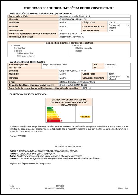 Certificado Energético | apuntoarquitectura