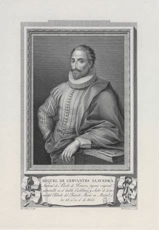 CERVANTES en la BNE Retrato de Miguel de Cervantes Saavedra