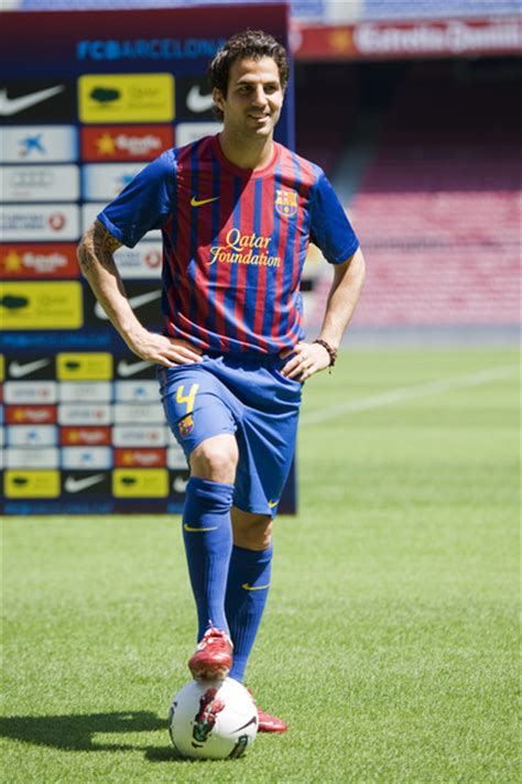 Cesc Fabregas in Barcelona FC Unveils New Signing Cesc ...