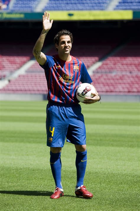 Cesc Fabregas in Barcelona FC Unveils New Signing Cesc ...