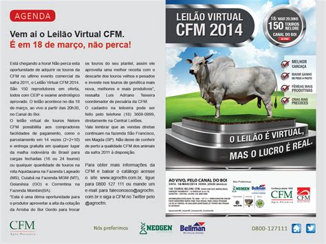 CFM Informa Mar/2014: Parceria Laço Forte no MT, analise ...