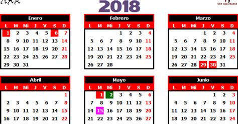 CGT Indra: Calendario laboral Madrid 2018.