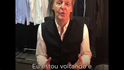 Chamada Paul McCartney Brasil 2017   YouTube
