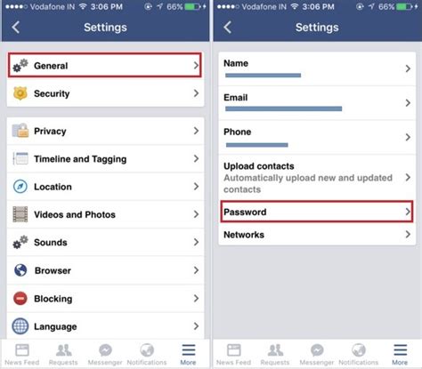Change facebook password on iPhone: iOS 9 [How to]