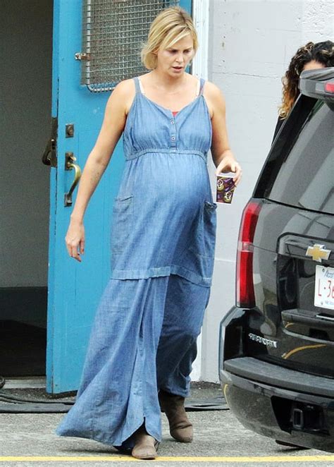 Charlize Theron Shows Off Curvier Figure on Movie Set   Us ...