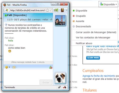 Chatear desde Hotmail.com