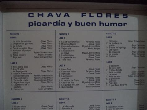 Chava Flores Picardia Y Buen Humor Box Set 6 Cassettes ...