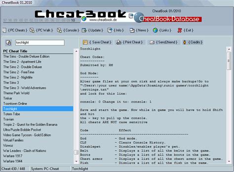 Cheatbook Issue   Cheat Code Sammlung für Spiele   Dr. Windows