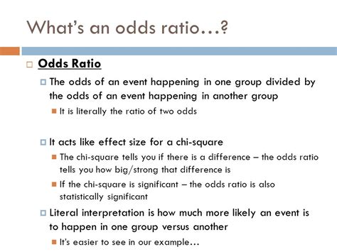 Chi Square and odds ratios ppt video online download