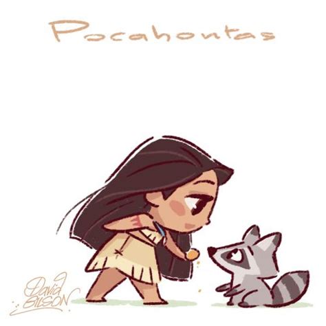 Chibies of Disney’s Pocahontas & Meeko , Mulan & Cri Kee ...