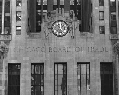 Chicago Board Of Trade Clock Tower | Chicago Black & White ...