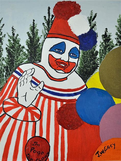 Chilling paintings by  killer clown  John Wayne Gacy on ...