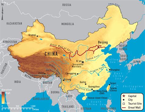 China Rivers Map 2018, Important Rivers in China